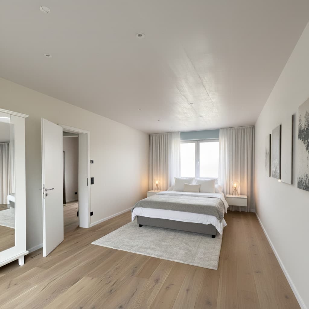 Großzügiges Schlafzimmer – Haus 2 Karree im Rottland